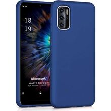 Microsonic Matte Silicone Reeder P13 Blue 2022 Lacivert Cep Telefonu Kılıfı