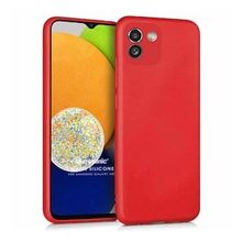 Microsonic Matte Silicone Samsung Galaxy A03 Kırmızı Kılıf