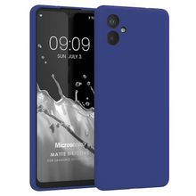 Microsonic Matte Silicone Samsung Galaxy A04E Mavi Kılıf