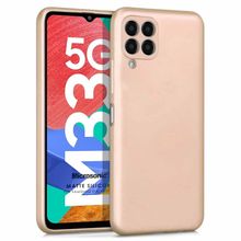 Microsonic Matte Silicone Samsung Galaxy M33 Gold Cep Telefonu Kılıfı