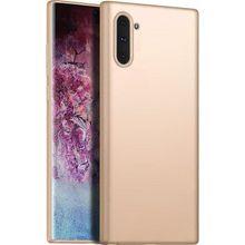 Microsonic Matte Silicone Samsung Galaxy Note 10 Gold Cep Telefonu Kılıfı