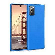 Microsonic Matte Silicone Samsung Galaxy Note 20 Mavi Cep Telefonu Kılıfı