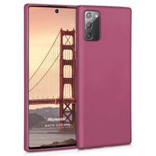 Microsonic Matte Silicone Samsung Galaxy Note 20 Mor Cep Telefonu Kılıfı