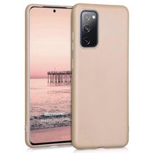 Microsonic Matte Silicone Samsung Galaxy S20 FE Gold Cep Telefonu Kılıfı