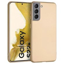 Microsonic Matte Silicone Samsung Galaxy S22 Plus Gold Cep Telefonu Kılıfı