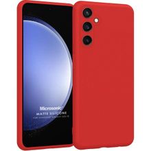 Microsonic Matte Silicone Samsung Galaxy S23 FE Kırmızı Kılıf