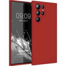 Microsonic Matte Silicone Samsung Galaxy S23 Ultra Kırmızı Kılıf