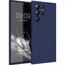 Microsonic Matte Silicone Samsung Galaxy S23 Ultra Lacivert Cep Telefonu Kılıfı