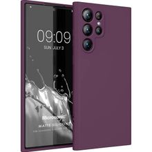 Microsonic Matte Silicone Samsung Galaxy S23 Ultra Mor Cep Telefonu Kılıfı