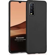 Microsonic Matte Silicone Vivo Y11S Siyah Cep Telefonu Kılıfı