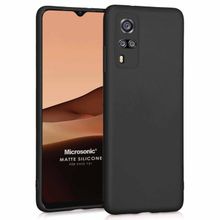 Microsonic Matte Silicone Vivo Y51 Siyah Cep Telefonu Kılıfı