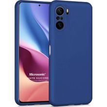 Microsonic Matte Silicone Xiaomi Mi 11i Lacivert Cep Telefonu Kılıfı