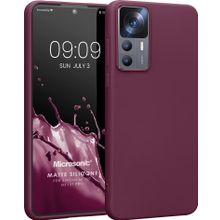 Microsonic Matte Silicone Xiaomi Mi 12T Pro Mor Cep Telefonu Kılıfı
