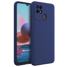 Microsonic Matte Silicone Xiaomi Poco C40 Lacivert Kılıf