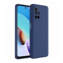Microsonic Matte Silicone Xiaomi Redmi 10 2022 Lacivert Cep Telefonu Kılıfı