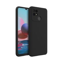 Microsonic Matte Silicone Xiaomi Redmi 10C Siyah Kılıf