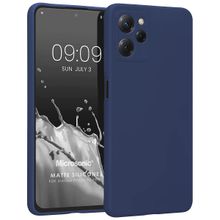 Microsonic Matte Silicone Xiaomi Redmi 12 Lacivert Cep Telefonu Kılıfı