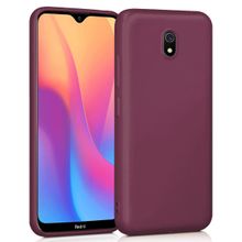 Microsonic Matte Silicone Xiaomi Redmi 8A Mor Cep Telefonu Kılıfı
