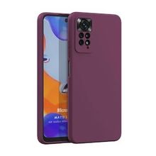 Microsonic Matte Silicone Xiaomi Redmi Note 11 Pro 5G Mor Cep Telefonu Kılıfı