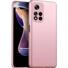 Microsonic Matte Silicone Xiaomi Redmi Note 11 Pro Plus Rose Gold Cep Telefonu Kılıfı