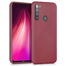 Microsonic Matte Silicone Xiaomi Redmi Note 8 Mor Cep Telefonu Kılıfı