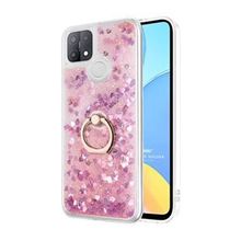 Microsonic Oppo A15 Glitter Liquid Holder Pembe Cep Telefonu Kılıfı
