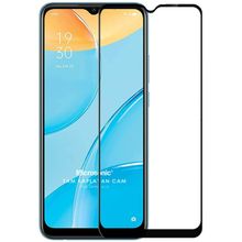 Microsonic Oppo A15S Tam Kaplayan Temperli Siyah Cam Ekran Koruyucu