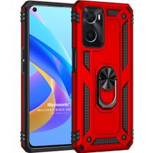 Microsonic Oppo A36 Military Ring Holder Kırmızı Kılıf