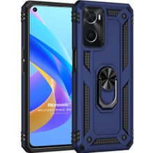 Microsonic Oppo A36 Military Ring Holder Lacivert Kılıf