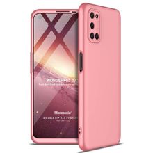 Microsonic Oppo A52 Double Dip 360 Protective Rose Gold Cep Telefonu Kılıfı