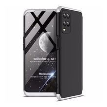 Microsonic Oppo A54 4G Double Dip 360 Protective Siyah Gri Cep Telefonu Kılıfı