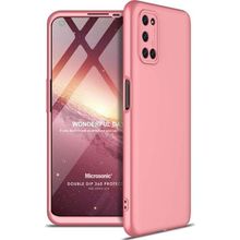 Microsonic Oppo A72 Double Dip 360 Protective Rose Gold Cep Telefonu Kılıfı