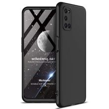 Microsonic Oppo A72 Double Dip 360 Protective Siyah Cep Telefonu Kılıfı