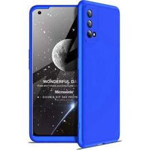 Microsonic Oppo A74 4G Double Dip 360 Protective Mavi Cep Telefonu Kılıfı