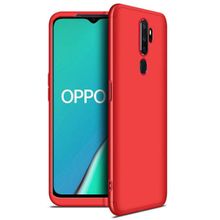 Microsonic Oppo A9 2020 Double Dip 360 Protective Kırmızı Cep Telefonu Kılıfı