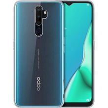 Microsonic Oppo A9 2020 Transparent Soft Beyaz Cep Telefonu Kılıfı