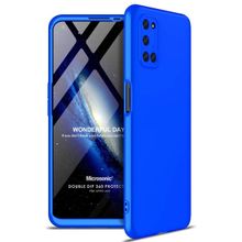 Microsonic Oppo A92 Double Dip 360 Protective Mavi Cep Telefonu Kılıfı