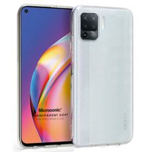Microsonic Oppo Reno 5 Lite Transparent Soft Beyaz Cep Telefonu Kılıfı