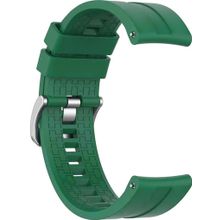 Microsonic Oppo Watch 41 mm Silicone Rapid Bands Koyu Yeşil Gold Pimli Kordon