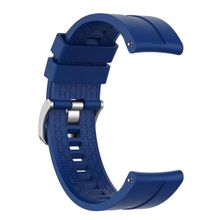 Microsonic Oppo Watch 41 mm Silicone Rapid Bands Lacivert Gümüş Pimli Kordon