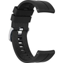 Microsonic Oppo Watch 41 mm Silicone Rapid Bands Siyah Gümüş Pimli Kordon