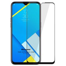 Microsonic Realme C2 Siyah Tam Kaplayan Temperli Cam Ekran Koruyucu