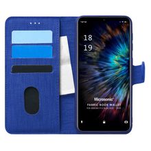 Microsonic Reeder P13 Blue 2021 Fabric Book Wallet Lacivert Cep Telefonu Kılıfı
