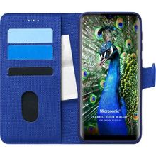 Microsonic Reeder P13 Blue Fabric Book Wallet Lacivert Cep Telefonu Kılıfı