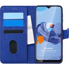 Microsonic Reeder P13 Blue Max 2021 Fabric Book Wallet Lacivert Cep Telefonu Kılıfı