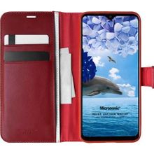 Microsonic Reeder P13 Blue Max Delux Leather Wallet Kırmızı Cep Telefonu Kılıfı
