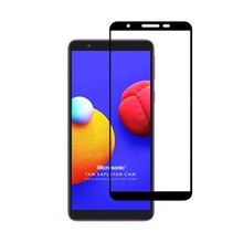 Microsonic Samsung Galaxy A01 Core Tam Kaplayan Temperli Cam Siyah Ekran Koruyucu