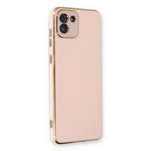 Microsonic Samsung Galaxy A03 Olive Plated Pembe Kılıf