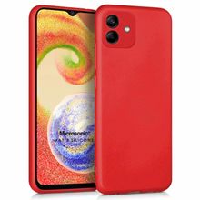 Microsonic Samsung Galaxy A04 Matte Silicone Kırmızı Kılıf
