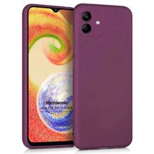 Microsonic Samsung Galaxy A04 Matte Silicone Mor Kılıf